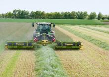 मोवर कॉम्बिनेशन - कंडीशनर के साथ डिस्क Krone EasyCut B 870 CV Collect 