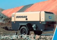 पोर्टेबल एयर कंप्रेसर - डीजल, इलेक्ट्रिक, गैसोलीन Doosan 7/51