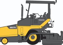 व्हील्ड एस्फाल्ट पेवर Volvo ABG5770