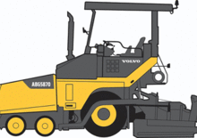 व्हील्ड एस्फाल्ट पेवर Volvo ABG5870