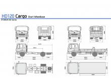 रिजिड चेसिस Hyundai Commercial Vehicles HD 120 4x2 D6GA2B