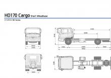 रिजिड चेसिस Hyundai Commercial Vehicles HD170 4x2 D6AB-d