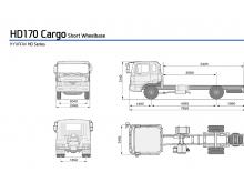 रिजिड चेसिस Hyundai Commercial Vehicles HD170 4x2 D6GA2E
