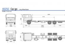 रिजिड चेसिस Hyundai Commercial Vehicles HD250 6x4 D6AC