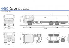 रिजिड चेसिस Hyundai Commercial Vehicles HD260 6x4 D6AC