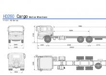 रिजिड चेसिस Hyundai Commercial Vehicles HD260 6x4 D6CA38
