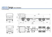 रिजिड चेसिस Hyundai Commercial Vehicles HD310 8x4 D6CA3H