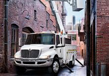 रिजिड चेसिस International MV60H 107 Extended Cab Cummins L9