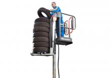 सिंगल वर्टिकल मास्ट बूम लिफ्ट Faraone Elevah 5 Tires 