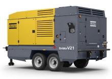 स्टेशनरी एयर कंप्रेसर - डीजल, इलेक्ट्रिक, गैसोलीन Atlas Copco DrillAir V21