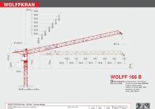 टावर क्रेन - लफिंग बूम - टॉप-स्लीविंग Wolffkran 166 B 
