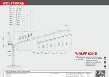 टावर क्रेन - लफिंग बूम - टॉप-स्लीविंग Wolffkran 630 B