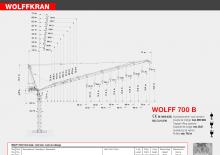 टावर क्रेन - लफिंग बूम - टॉप-स्लीविंग Wolffkran 700 B