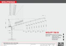 टावर क्रेन - लफिंग बूम - टॉप-स्लीविंग Wolffkran 700 B