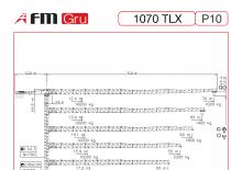 टावर क्रेन - ट्रॉली बूम - टॉप-स्लीविंग FM-Gru 1070 TLX P10