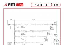 टावर क्रेन - ट्रॉली बूम - टॉप-स्लीविंग FM-Gru 1260 FTC P8