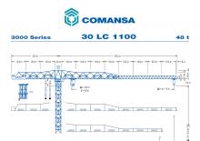 टावर क्रेन - ट्रॉली बूम - टॉप-स्लीविंग Comansa 30LC1100