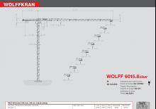 टावर क्रेन - ट्रॉली बूम - टॉप-स्लीविंग Wolffkran 6015.8 clear