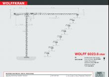 टावर क्रेन - ट्रॉली बूम - टॉप-स्लीविंग Wolffkran 6023.6 clear 