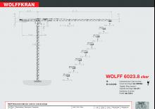 टावर क्रेन - ट्रॉली बूम - टॉप-स्लीविंग Wolffkran 6023.8 clear