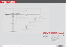 टावर क्रेन - ट्रॉली बूम - टॉप-स्लीविंग Wolffkran 6028.6
