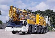 टावर क्रेन ट्रक-माउंटेड - ट्रॉली बी. - बॉटम एसएल. Liebherr MK 100