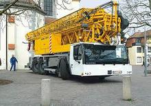 टावर क्रेन ट्रक-माउंटेड - ट्रॉली बी. - बॉटम एसएल. Liebherr MK 63