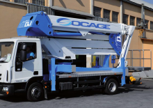 ट्रक माउंटेड आर्टिकुलेटिंग बूम लिफ्ट Socage forSte 37 DJ Speed