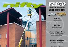 ट्रक माउंटेड आर्टिकुलेटिंग बूम लिफ्ट Niftylift TM 50