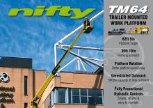 ट्रक माउंटेड आर्टिकुलेटिंग बूम लिफ्ट Niftylift TM 64