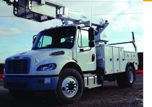 ट्रक माउंटेड टेलीस्कोपिक बूम लिफ्ट Altec AP45A Dual