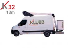 ट्रक माउंटेड टेलीस्कोपिक बूम लिफ्ट Klubb K32