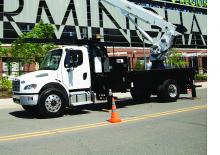 ट्रक माउंटेड टेलीस्कोपिक बूम लिफ्ट Altec LS87