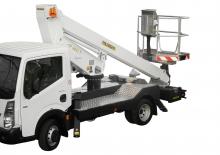 ट्रक माउंटेड टेलीस्कोपिक बूम लिफ्ट Palfinger P 140 T