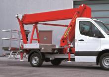 ट्रक माउंटेड टेलीस्कोपिक बूम लिफ्ट Palfinger P 180 BK