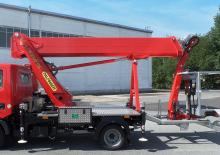 ट्रक माउंटेड टेलीस्कोपिक बूम लिफ्ट Palfinger P 250 BK