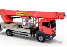 ट्रक माउंटेड टेलीस्कोपिक बूम लिफ्ट Palfinger P 480