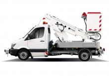 ट्रक माउंटेड टेलीस्कोपिक बूम लिफ्ट Bumar PTM-12E