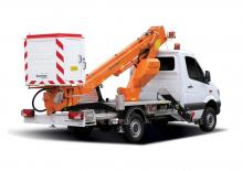 ट्रक माउंटेड टेलीस्कोपिक बूम लिफ्ट Bumar PTM-16E v2
