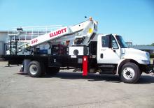 ट्रक माउंटेड टेलीस्कोपिक बूम लिफ्ट Elliott Equipment S50F SkyWalk
