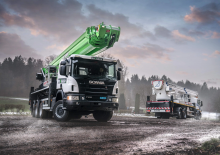 ट्रक माउंटेड टेलीस्कोपिक बूम लिफ्ट Bronto Skylift S56XR