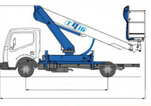 ट्रक माउंटेड टेलीस्कोपिक बूम लिफ्ट Socage T416 forSte