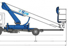 ट्रक माउंटेड टेलीस्कोपिक बूम लिफ्ट Socage T420 forSte