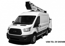 ट्रक माउंटेड टेलीस्कोपिक बूम लिफ्ट Versalift VANTEL-29-EIH