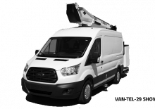 ट्रक माउंटेड टेलीस्कोपिक बूम लिफ्ट Versalift VANTEL-29-IH