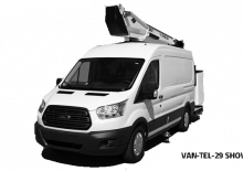 ट्रक माउंटेड टेलीस्कोपिक बूम लिफ्ट Versalift VANTEL-29-N