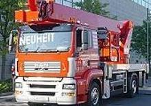 ट्रक माउंटेड टेलीस्कोपिक बूम लिफ्ट WUMAG WT 370