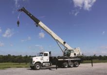 ट्रक-माउंटेड टेलीस्कोपिक क्रेन National Crane NTC55