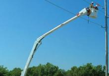 ट्रेलर माउंटेड आर्टिकुलेटिंग बूम लिफ्ट Altec AA50