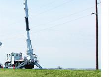 ट्रेलर माउंटेड आर्टिकुलेटिंग बूम लिफ्ट Altec AH85A